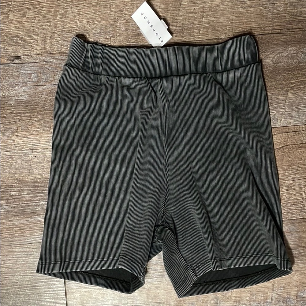 NWT Topshop knit high wait biker shorts